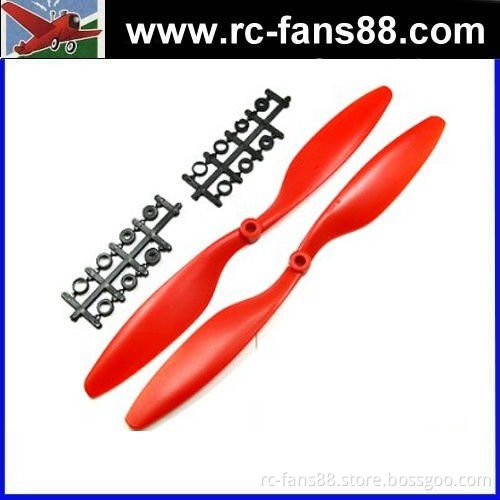 10x 45 Propeller Set (one clockwise rotating, one counter-clockwise rotating)Red